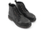 Borcego de cuero negro alt
