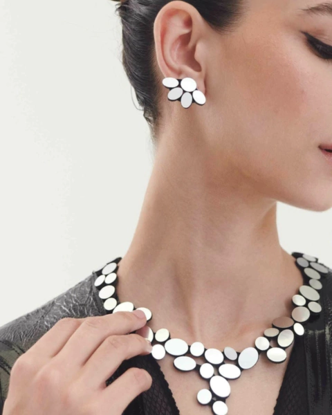 Aros Organic Reflections Small plateado ISKIN