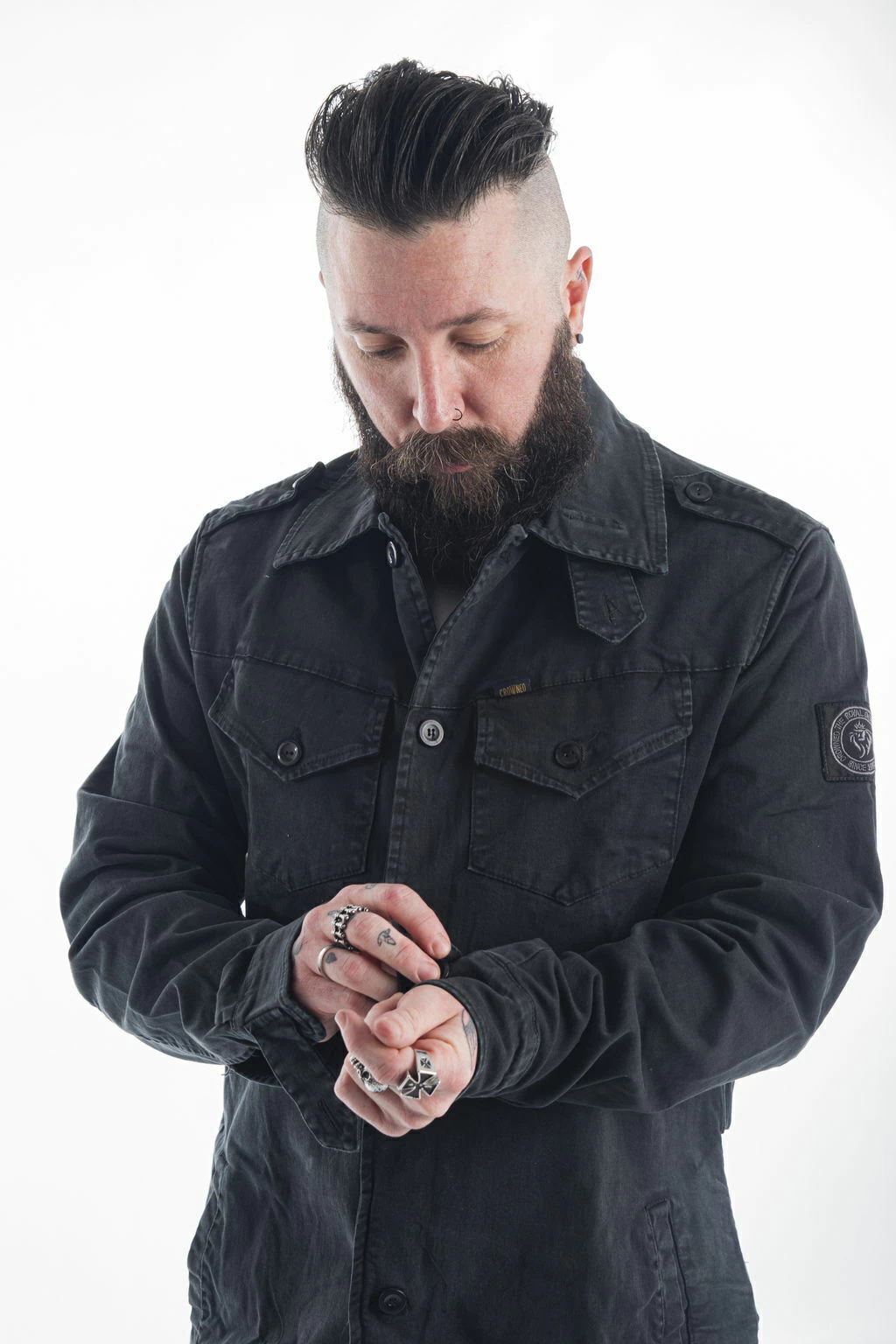 CAMPERA ARMY JACKET NEGRO