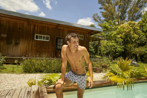 BOXER DE ALGODON Y LYCRA ESTAMPADO CARPINCHO S AL XXL (1327 XY)