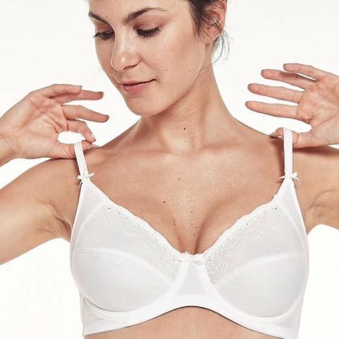 SOUTIEN MICROFIBRA SIN ARO MEDIA TAZA BORDADA (777 ANA GRANT)