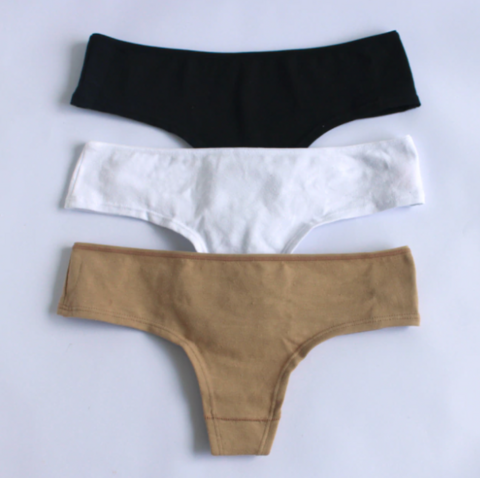 PACK X3 CULOTTE LESS LISO T1-T2-T3 (A012 MORA)