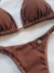 BIQUINI SEMIFIO REGULÁVEL INTENSE MARROM - Menina Salgada Biquinis - Moda praia feminina