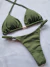 BIQUINI SEMIFIO REGULÁVEL VERDE MILITAR - comprar online