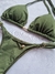 BIQUINI SEMIFIO REGULÁVEL VERDE MILITAR - Menina Salgada Biquinis - Moda praia feminina