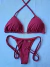 BIQUINI SEMIFIO LACINHO MARSALA - Menina Salgada Biquinis - Moda praia feminina