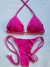 BIQUINI SEMIFIO LACINHO ROSA GLAMOURGLAMOUR - Menina Salgada Biquinis - Moda praia feminina