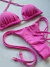 BIQUINI SEMIFIO LACINHO ROSA CHICLETE - comprar online