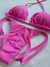 BIQUINI SEMIFIO LACINHO ROSA CHICLETE - Menina Salgada Biquinis - Moda praia feminina
