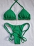 BIQUINI SEMIFIO LACINHO VERDE BANDEIRA - Menina Salgada Biquinis - Moda praia feminina