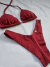 BIQUINI ASA DELTA CONFORT MARSALA - Menina Salgada Biquinis - Moda praia feminina
