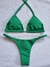 BIQUINI SEMIFIO REGULÁVEL VERDE BANDEIRA - Menina Salgada Biquinis - Moda praia feminina