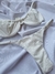 BIQUINI MEIA TAÇA BRANCO PÉROLA - Menina Salgada Biquinis - Moda praia feminina