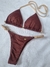 BIQUINI SEMIFIO REGULÁVEL MARROM/NUDE - Menina Salgada Biquinis - Moda praia feminina