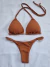 BIQUINI SEMIFIO REGULÁVEL CARAMELO - Menina Salgada Biquinis - Moda praia feminina
