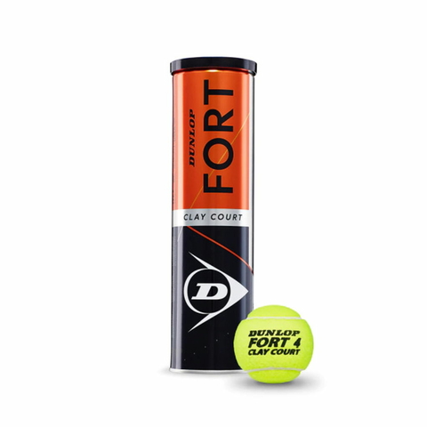 DULOP - BALLS TEN DUNLOP FORT CLAY COURT X4