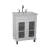 Vanitory M 2 Puertas (Vidriado) + Mesada Loza