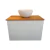 Vanitory Colgante Blanco Mesita + Tapa Eucalipto - comprar online