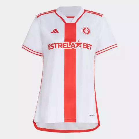 Camisa Adidas Feminina Internacional II 2023 - Babylook Branca