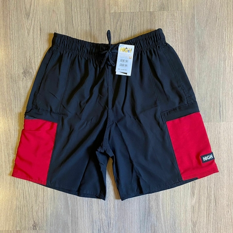 Bermuda Cargo HIGH Vermelho