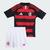 Kit Infantil Adidas Flamengo I 2025 Vermelho e Preto - comprar online