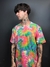 Camiseta Tie Dye Laranja/Verde