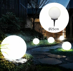 Esfera Luminica Apto Led 25cm Con Jabalina Para Cesped