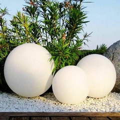 Esfera Luminosa Lampara Luz Jardin Patio 35cm Globo Piso - comprar online