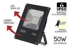 Reflector Led Blanco 50w Alta Potencia Exterior - comprar online