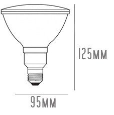 Lampara Bajo Consumo Par30 15w E27 Blanco Ideal Vidrieras - comprar online