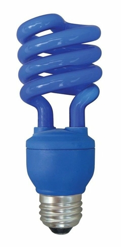 Lampara Espiral Color 20w Bajo Consumo E27 220v Azul