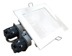 Spot Plafon De Embutir Para 2 Led Blanco 2 X E27 16x16cm - Minimal Iluminacion