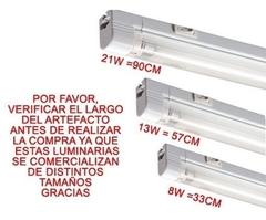 Tubo Liston Bajo Alacena T5 8w Mesada Frio No Led - comprar online