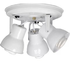 Aplique Spot 3 Luces Moderno Apto Led Vidrio Techo Pared