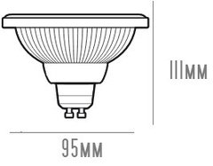 Lampara Bajo Consumo Ar111 Gu10 11w Blanco Frio / Calido - comprar online