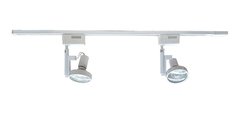 Riel 1 Metro 2 Luces Incluye Spot + Lampara Led 10w Blanco