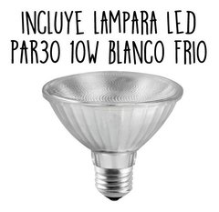 Riel 1 Metro 4 Luces Incluye Spot + Lampara Led 10w Blanco - comprar online