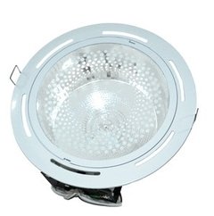Spot Placa De Embutir Zamak Aluminio Para 2 Led Blanco