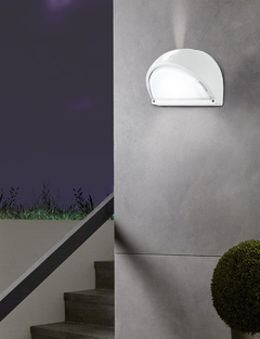 Aplique Tortuga Media Luna Moderna Apto Led Jardin Exterior - Minimal Iluminacion