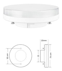 Lampara Gx53 11w Bajo Consumo 220w Frio / Calido - comprar online