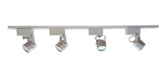 Riel 1 Metro 4 Luces Incluye Spot + Lampara Led 7w Completo