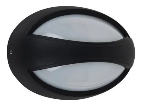 Aplique Plafon Tortuga Moderna Exterior 12w Led Oval Grande