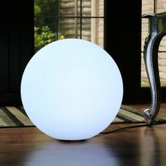 Esfera Luminosa Lampara Piso Luz 50cm Con Lampara Y Cable Oslo