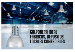 Lampara Galponera Colgante Industrial Pantalla - comprar online