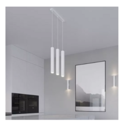 Colgante 3 Luces Tubo Apto Led Cilindro Moderno Minimalista - Minimal Iluminacion