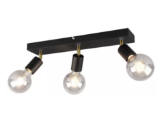 Aplique Pared Barral 3 Luces Detalle Dorado London - comprar online