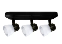 Aplique Spot 3 Luces Apto Led Tulipa Vidrio Clasico