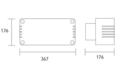 Aplique Difusor Bidireccional Exterior Jardin + Lampara Led - comprar online