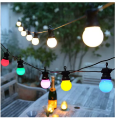 Guirnalda De Luces 15m Para Exterior Apto Intemperie - comprar online