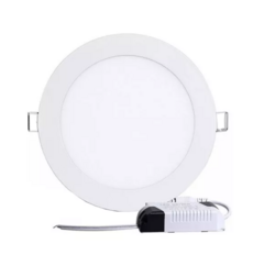 Panel Plafon Led Embutir 18w Redondo Blanco Techo - comprar online